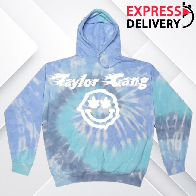 Taylor Gang Merch Blue Puff Print Tie Dye Tee Shirt