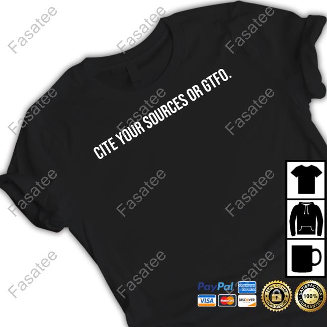 Qxyg3n Thi3f Cite Your Sources Or Gtfo Crewneck Sweatshirt