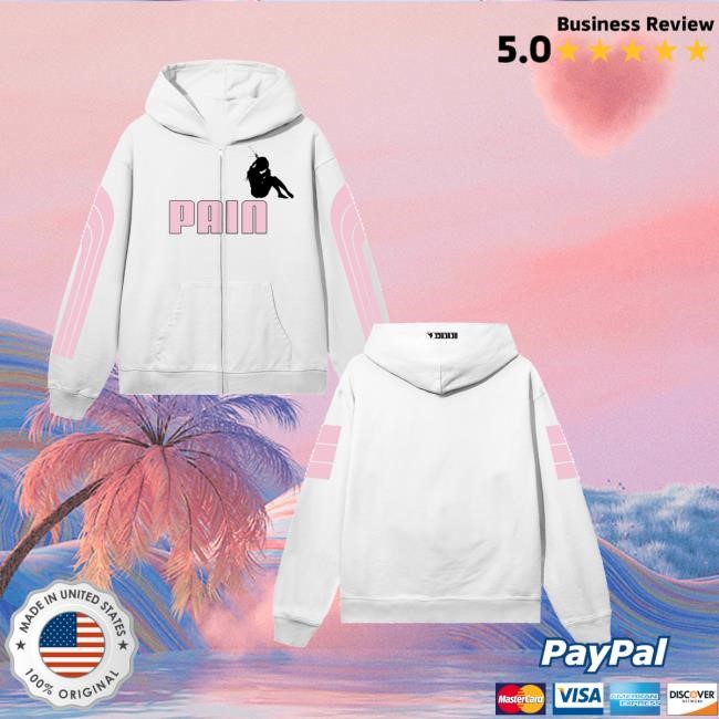 Revenge Merch Forever Faster Zip White Pink