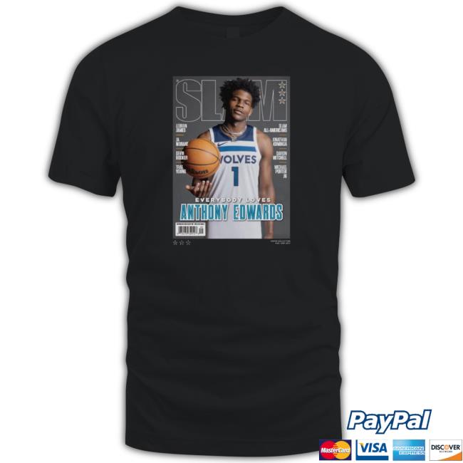 Number 1 Slamgoods Store Slam Cover Anthony Edwards shirt, hoodie, tank top, sweater and long sleeve t-shirt