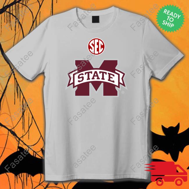 Mike Leach Wearing Sec Logo And M State Logo T Shirts