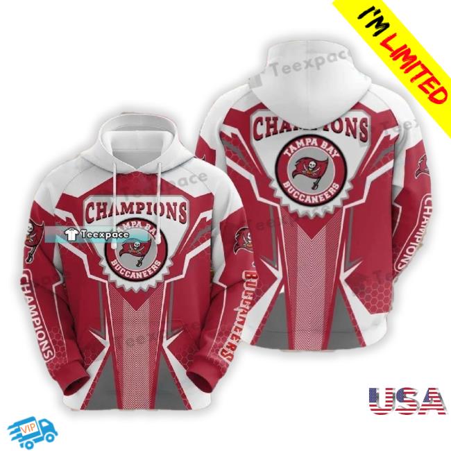 Official Buccaneers Champions 3D Long Sleeve Tee