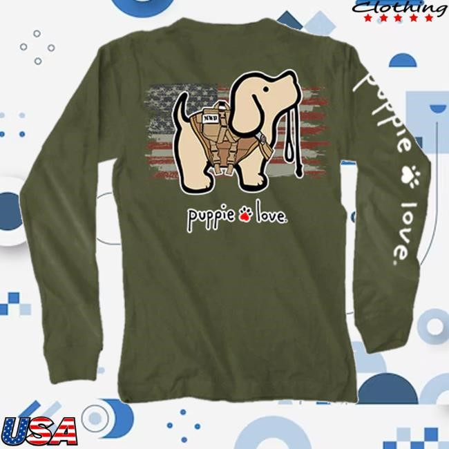 Military Working Pup Adult Hoodie Sweatshirt Puppie Love Merch Military Working Pup Adult Hoodie