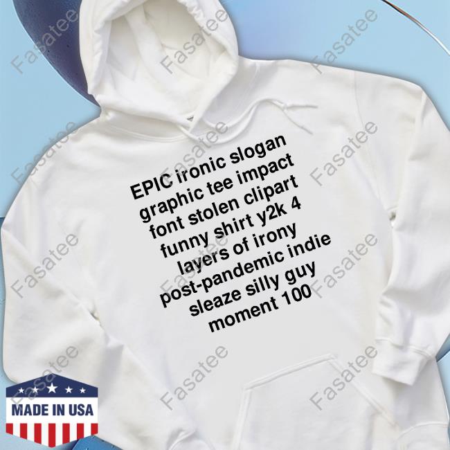 Official Epic Ironic Slogan Graphic Tee Impact Font Stolen Clipart Funny Tee