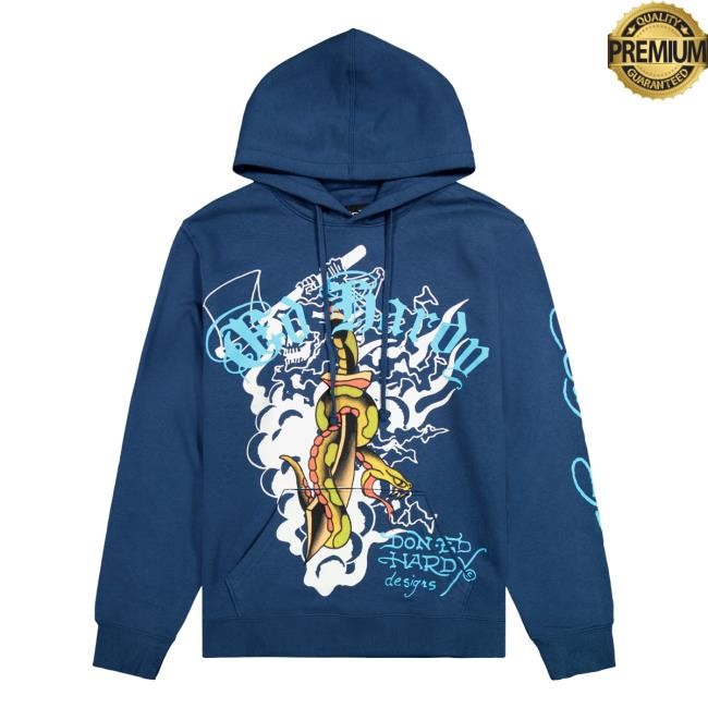 Ed Hardy Originals Shop Store Merch Official Dagger Snake Long Sleeve T Shirt