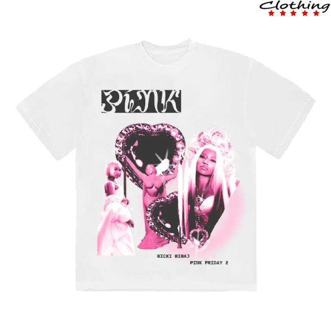 Trending Nicki Minaj Official Merch Store Pink Friday 2 Heart Collage Hoodie Sweatshirt Nickiminajofficial Shop