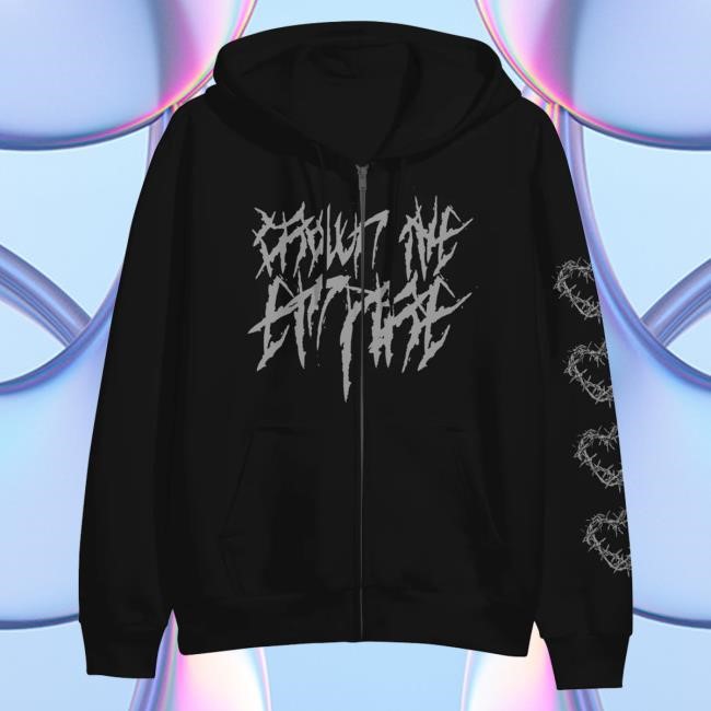 Crown The Empire Band Merch Skulls Black - Zip-Up Shirts
