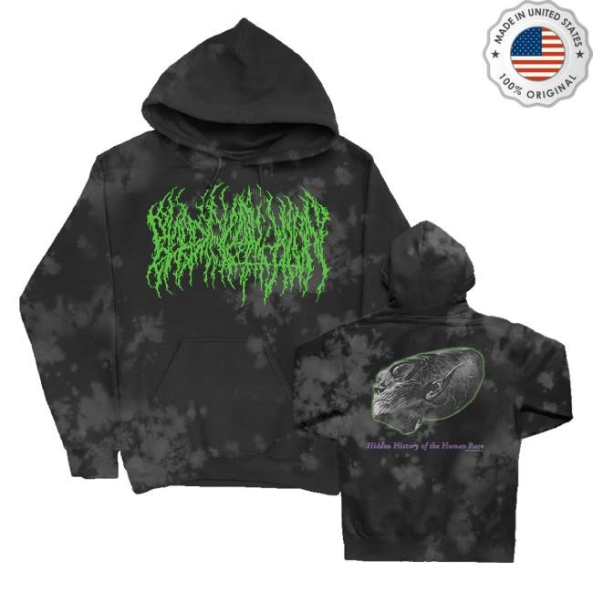 Blood Incantation Merch Hidden History New Shirt Smoke Dye
