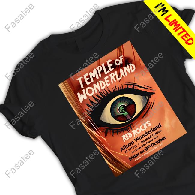 Alison Wonderland Temple Of Wonderland Red Rocks T Shirt