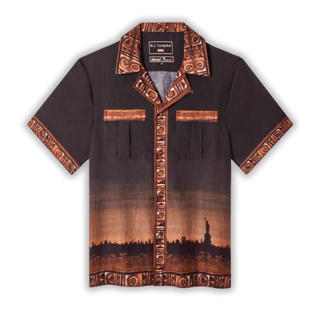 Tombolocompany Merch The Sopranos Turnpike Batik Hooded Sweatshirt