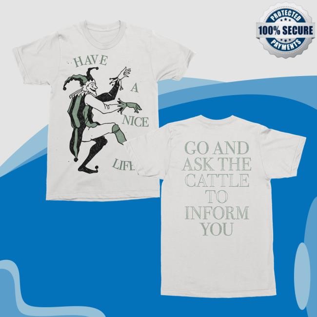Now Flensing Merch Have A Nice Life "Fool" White Unisex Sweatshirt