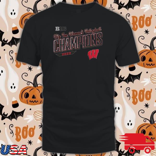 Wisconsin Badgers 2022 Big 10 Women’S Volleyball Regular Season Champions Tee Shirt