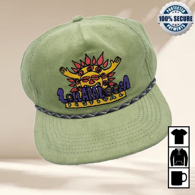 Lollapalooza Merch Store Shop Sunburst Corduroy Hat
