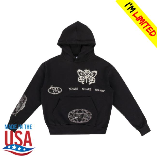 Original Stitch And Patched Unisex Sweatshirt No Art Music Shop