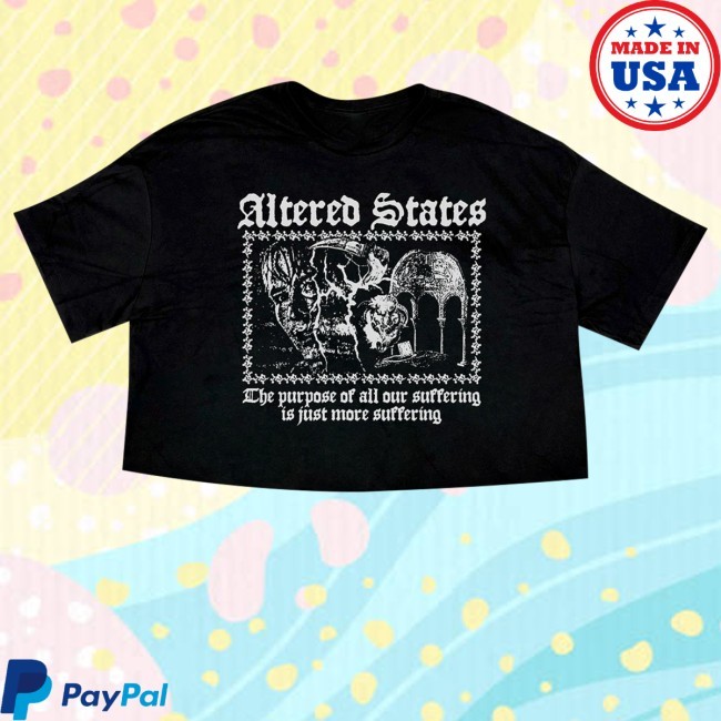 Trending Cult Of Cult Merch Altered States 1980 Suffering Crop Top Hoodie
