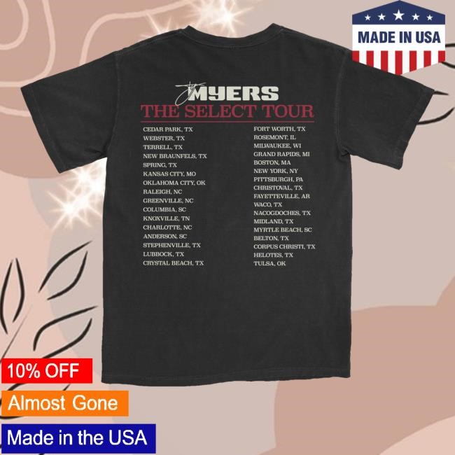 Ty Myers Merch Shop Store Official The Select Tour Hoodie Sweatshirt