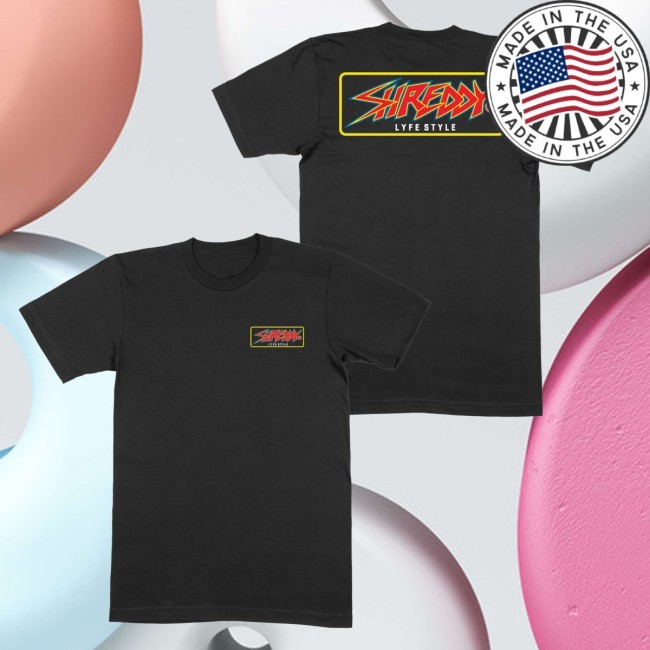 Shreddy Lyfe Merch Pop Shirt Black