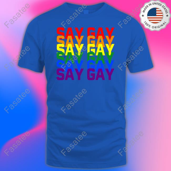 Say Gay Pride Hooded Sweatshirt