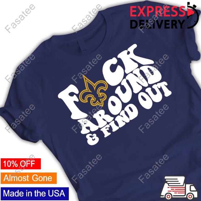 Thenolahatplug Merch New Orleans Saints Fuck Around & Find Out Tank Top