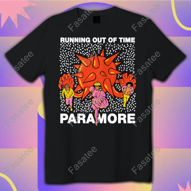 Official Running Out Of Time Paramore Shirt