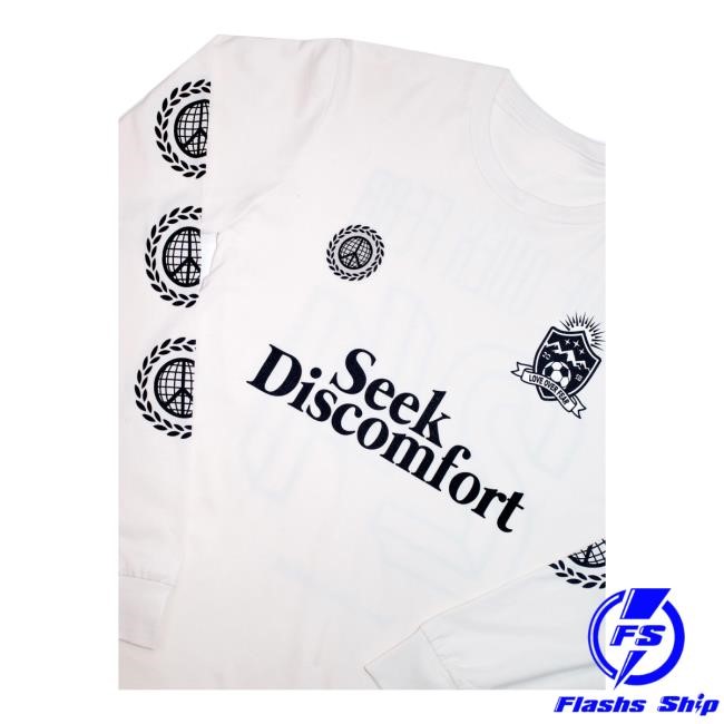 Trending Seek Discomfort Merch Store Shop Love Over Fear F.C. Tee Shirt