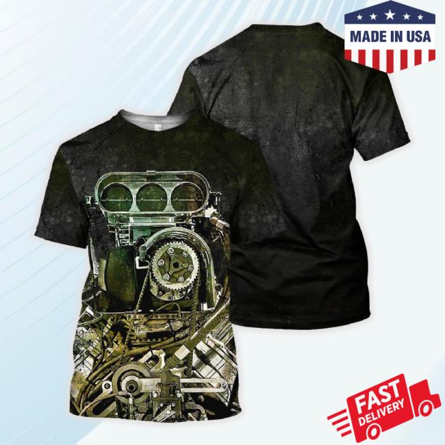 Trending Gearhumans Black Drag Racing - 3D All Over Printed Shirts