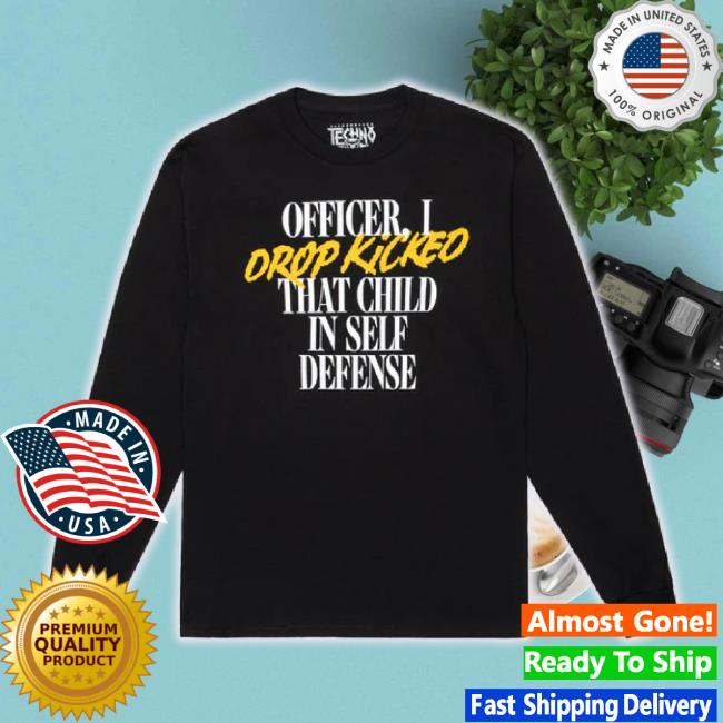 Official Technoblade Merch Store Self Defense Long Sleeve Tee (Black) Technoblade Apparel Clothing Shop