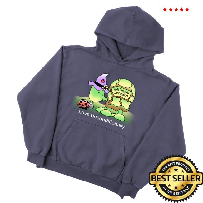 Online Ceramics Merch Store Love Unconditionally Purple Tee Shirt