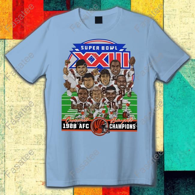 Vintage Cincinnati Bengals Super Bowl XXIII 1988 Long Sleeve Tee Shirt