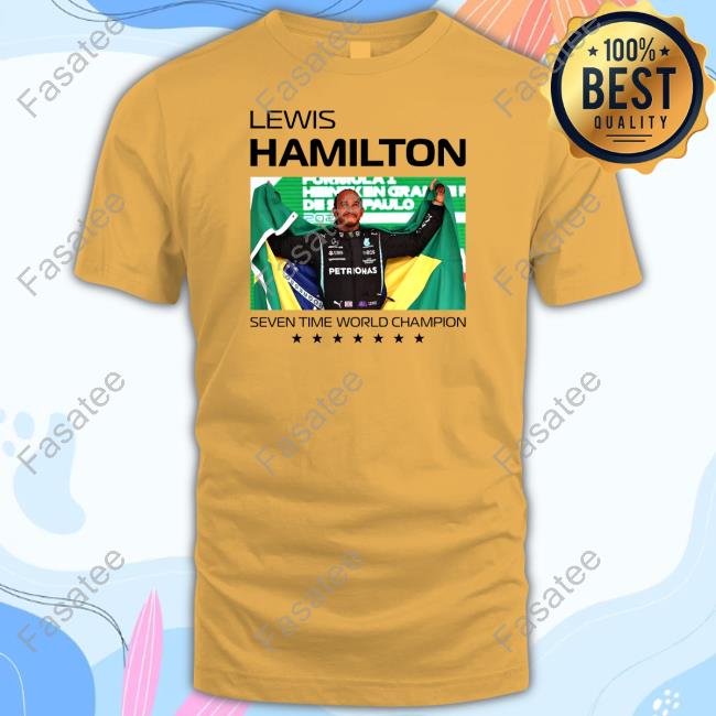 Lewis Hamilton Seven Times World Champion Hooded Sweatshirt