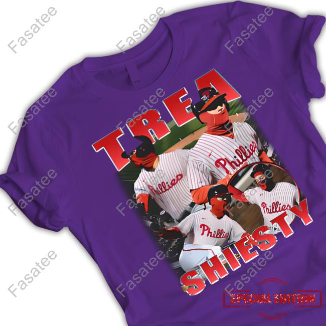 Cristopher Sanchez Wearing Trea Shiesty Shirt