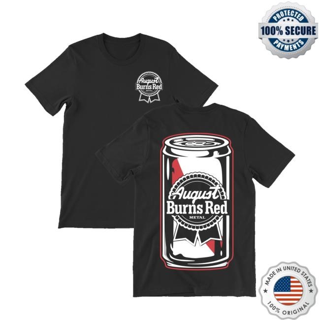 August Burns Red Tour Merch Store Abr Beer Can Black Tank Top