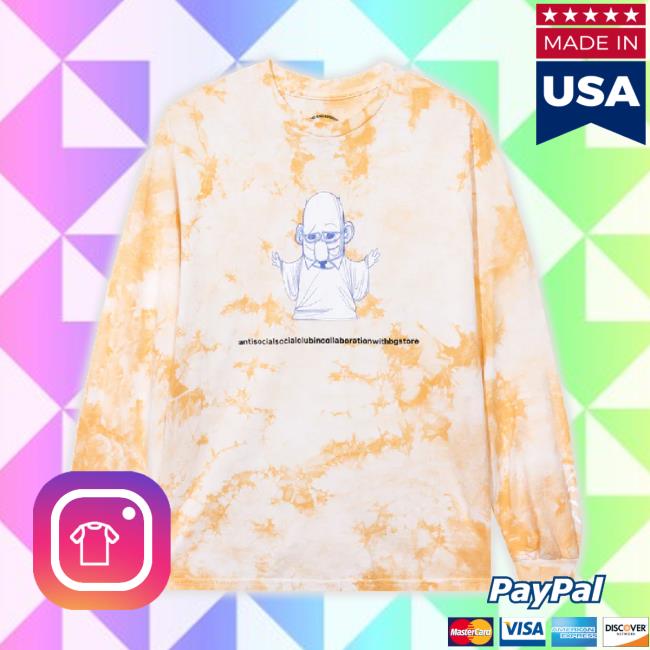 Trending Assc X Bryant Giles Ls Tie-Dye Long Sleeve Tee - Orange