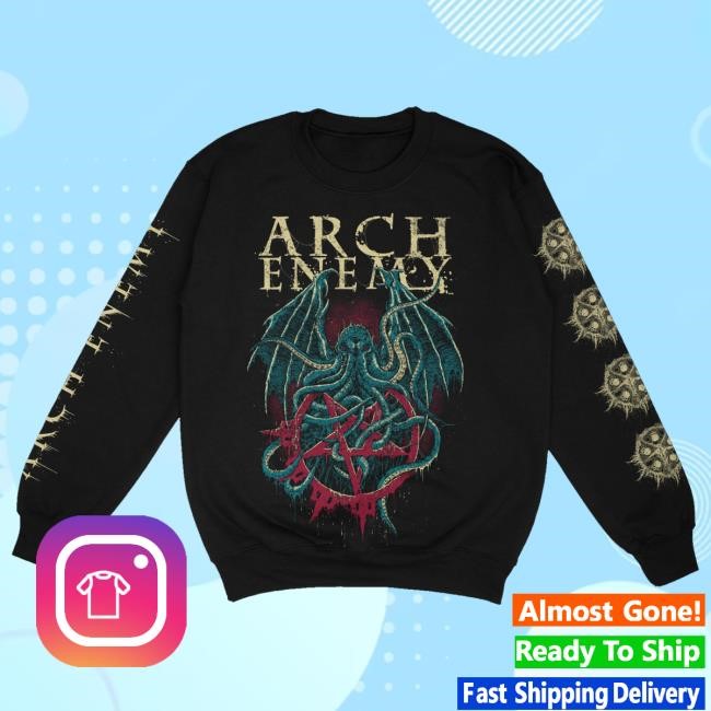 Trending Archenemy Merch Store Crewneck Cthulhu Crewneck Sweatshirt