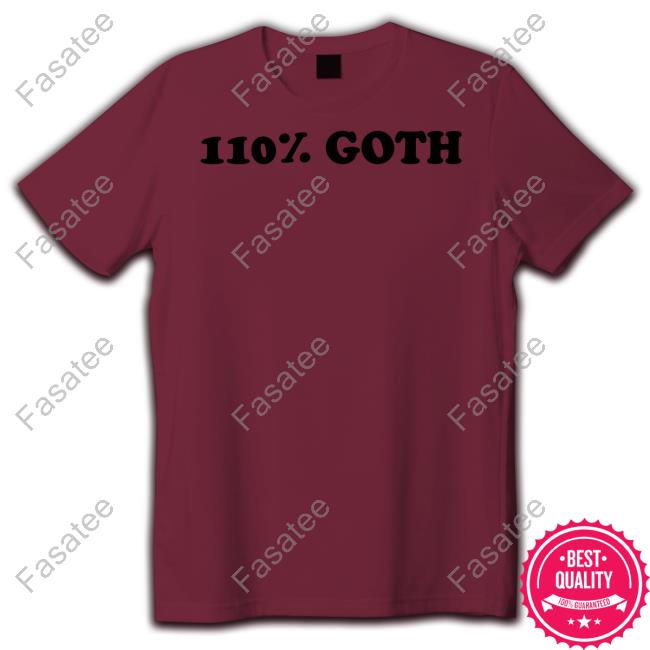 Taliesin Jaffe Wearing 110% Goth T-Shirts
