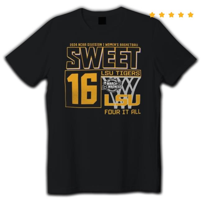 Trending Sweet 16 Lsu Tigers 2024 Ncaa Division I Women’S Basketball Regional Albany Champion Unisex Sweatshirt