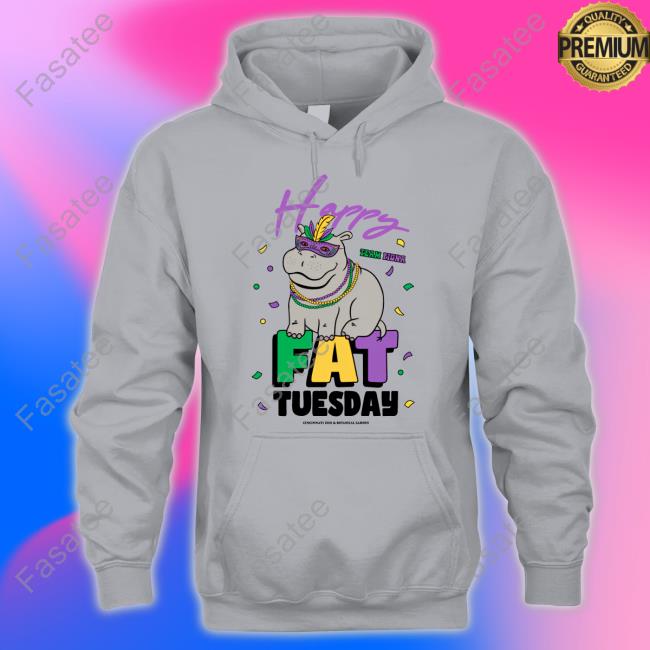 Fat Tuesday Team Fiona The Hippo Long Sleeve Tee Shirt