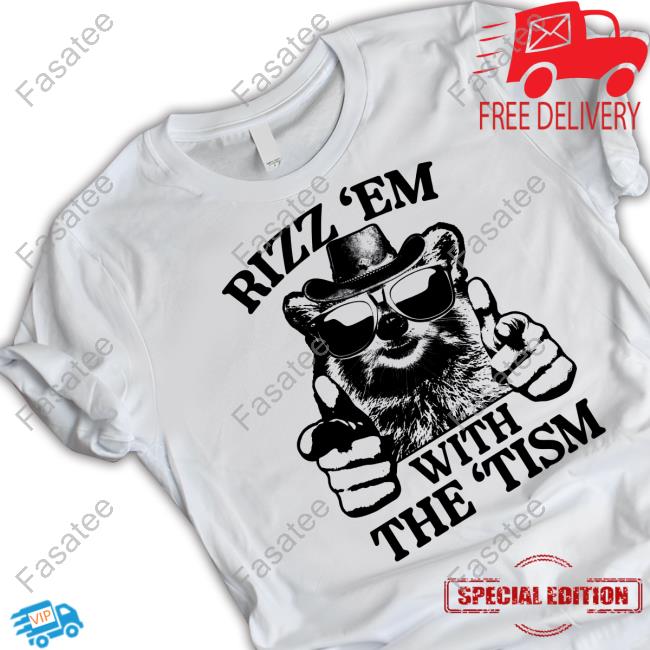 Official Rizz 'Em With The 'Tism Raccoon Shirts