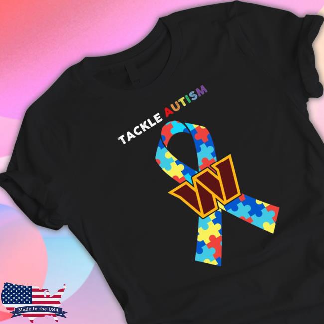 Washington Commanders Tackle Autism Awareness Funny Shirt