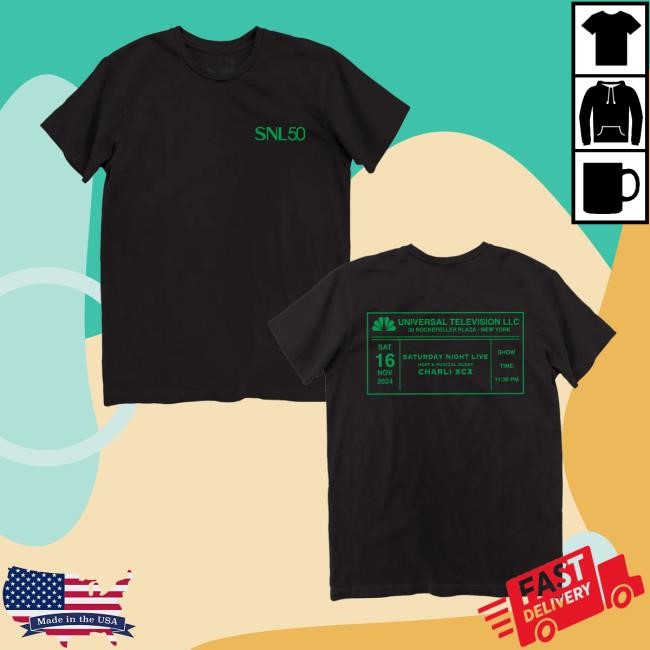 Nbc Store Snl 50 Show 7 Charli Xcx Shirt T-Shirt
