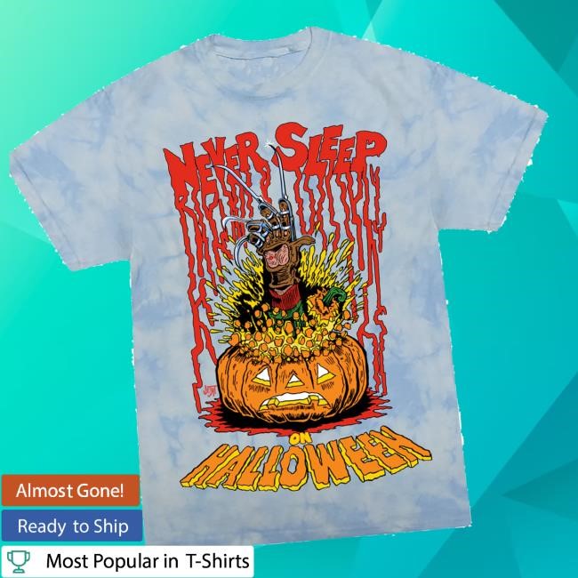 Cavitycolors Merch Never Sleep On Halloween - Tie-Dye t-shirt, hoodie, tank top, sweater and long sleeve t-shirt