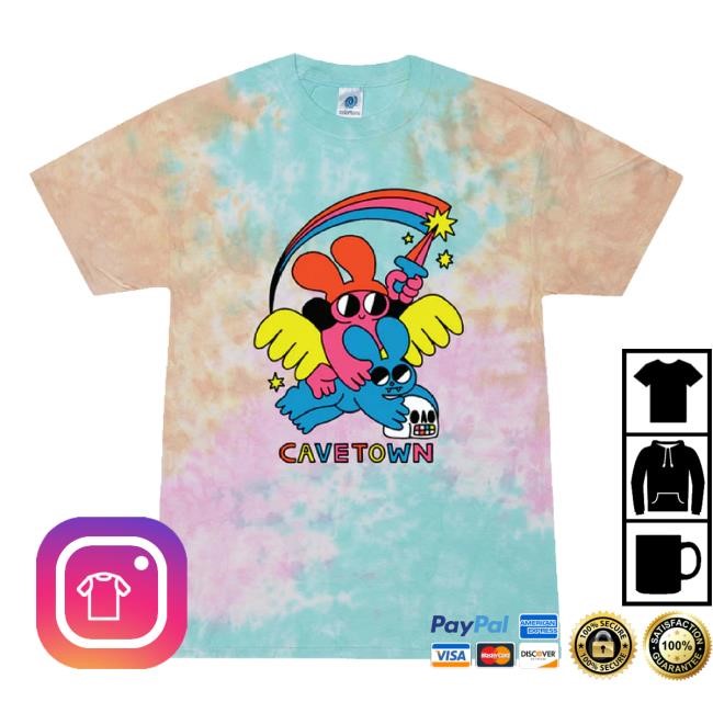 Original Angel Warrior Tie Dye New Shirt Cave Town Merch Store Shop