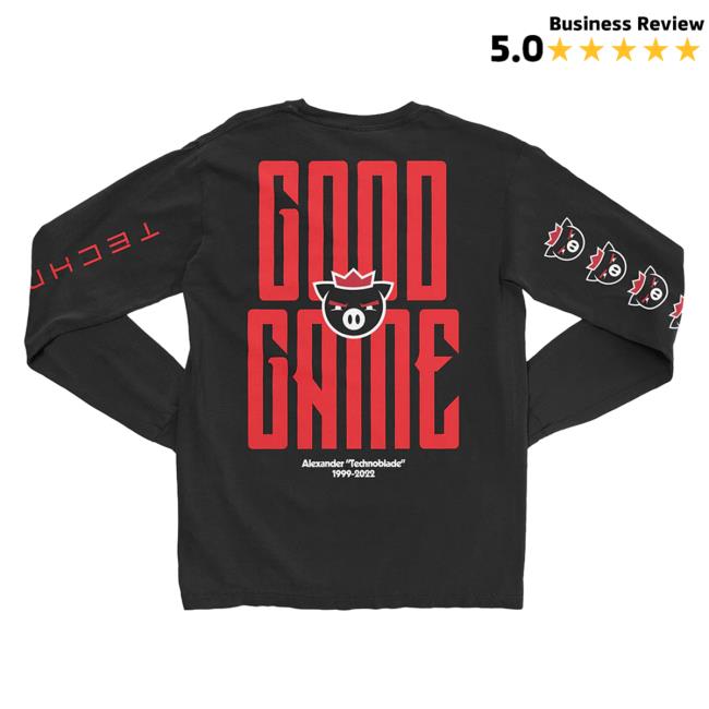 Official Technoblade Merch Store Shop Good Game Alexander Technoblade Long Sleeve T Shirt