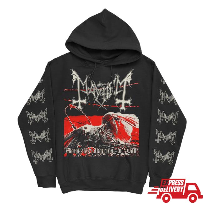 Original Grand Declaration Of War Pullover New Shirt (Black) Mayhem Shop