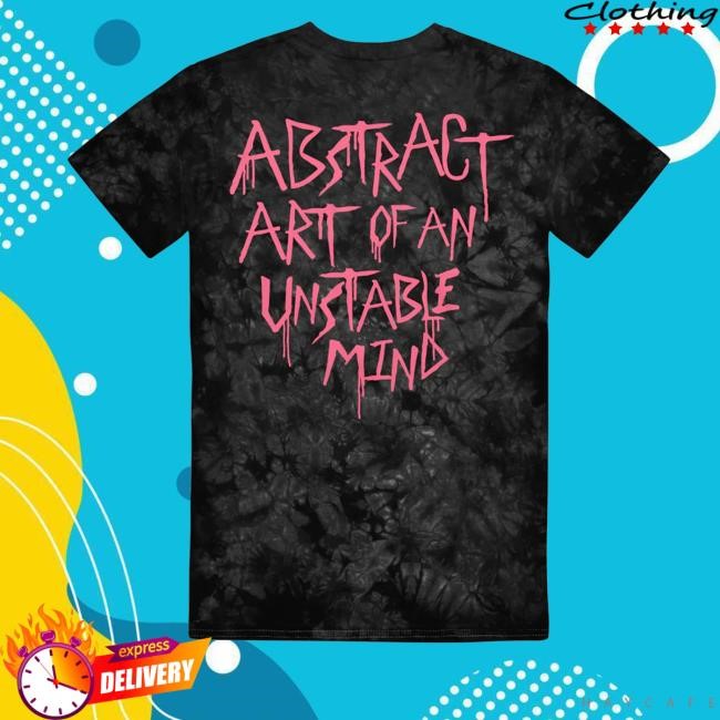 Spinefarm Merch Austin Meade Abstract Art Of An Unstable Mind Black Tie Dye
