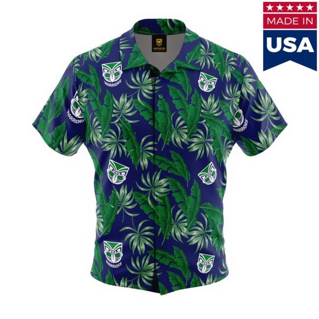 Nrl Warriors 'Paradise' Hawaiian Shirt