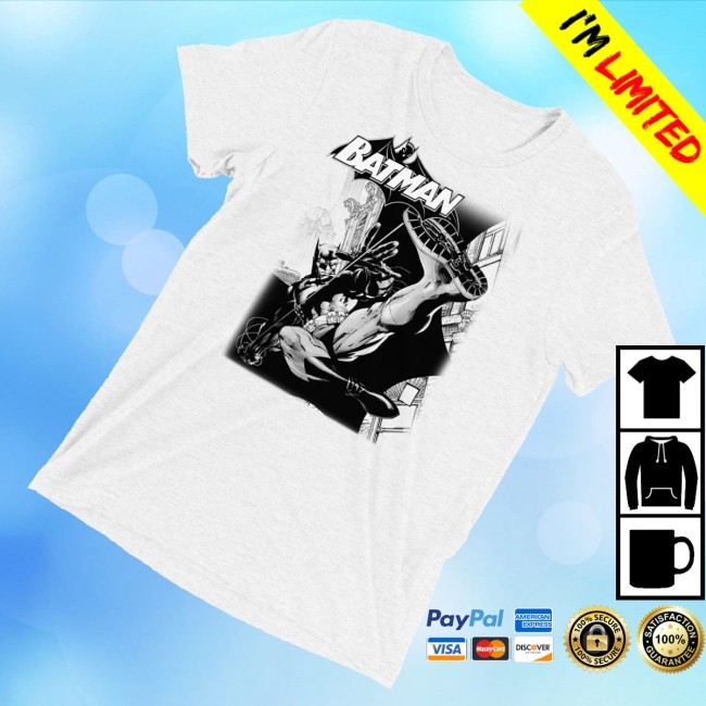 Dc Shop Merch Batman Hush Pencils Tri-Blend Tee Shirt