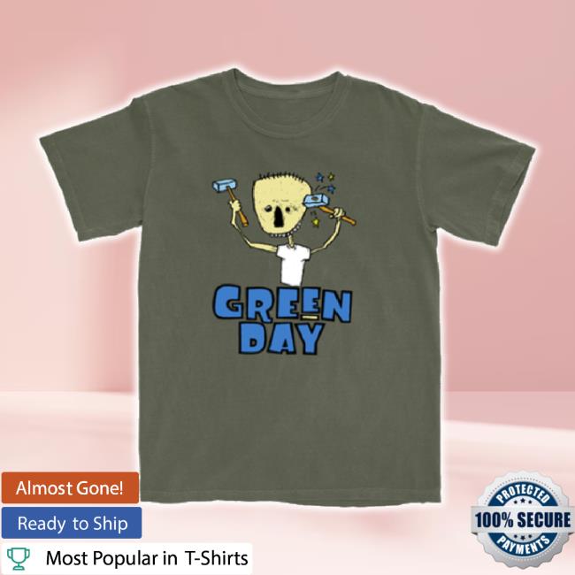 Original Green Day Store Merch Nimrod Vintage Hammer Classic Shirt Greenday Shop