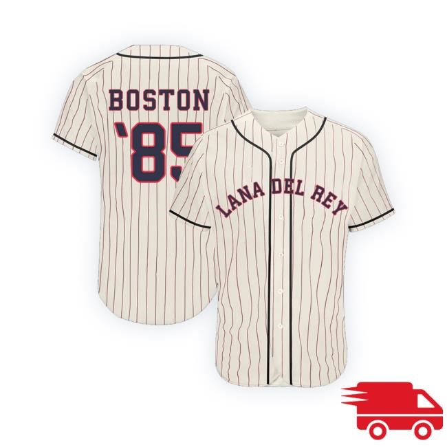 Lanadelreyusstore Pinstripe Baseball Jersey Long Sleeve Shirt