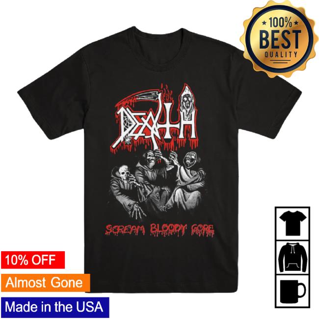 Trending Evil Greed Merch Store Death "Scream Bloody Gore Throwback" Hoodie Sweatshirt Evilgreed Shop